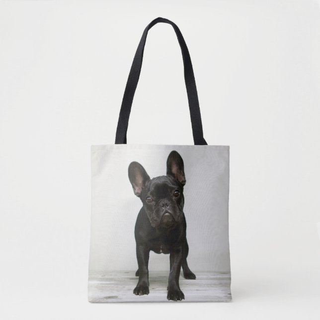 Tote Bag Le chiot le plus mignon de bouledogue français (Devant)