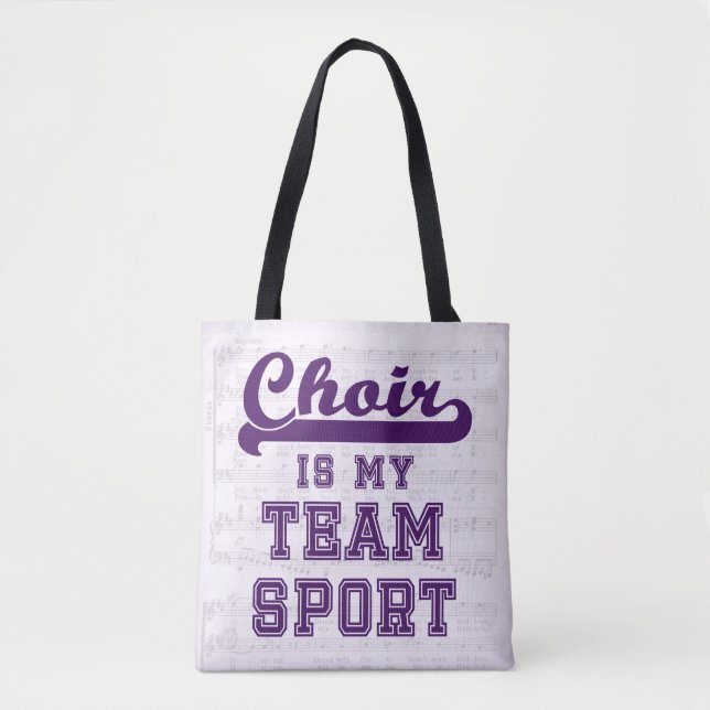 Tote Bag Le choeur est mon sport collectif (Devant)