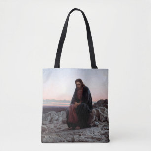 Tote Bag Le Christ dans le désert, Ivan Kramskoi