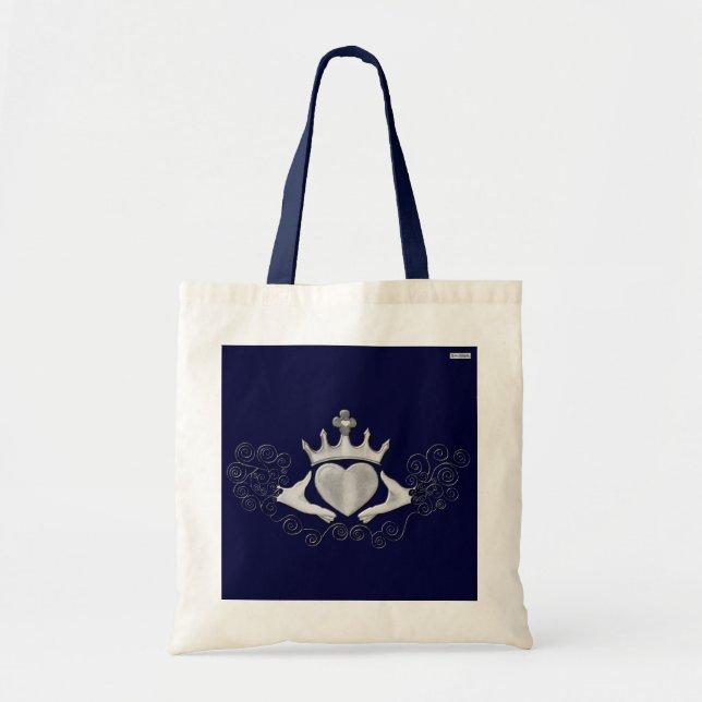 Tote Bag Le Claddagh (Argent) (Devant)