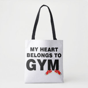 Tote Bag Le Coeur Appartient À La Salle De Sport