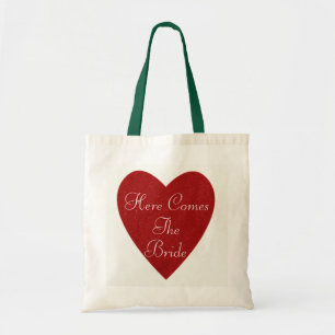 Tote Bag Le Coeur De Parties scintillant Rouge Arrive Ici L