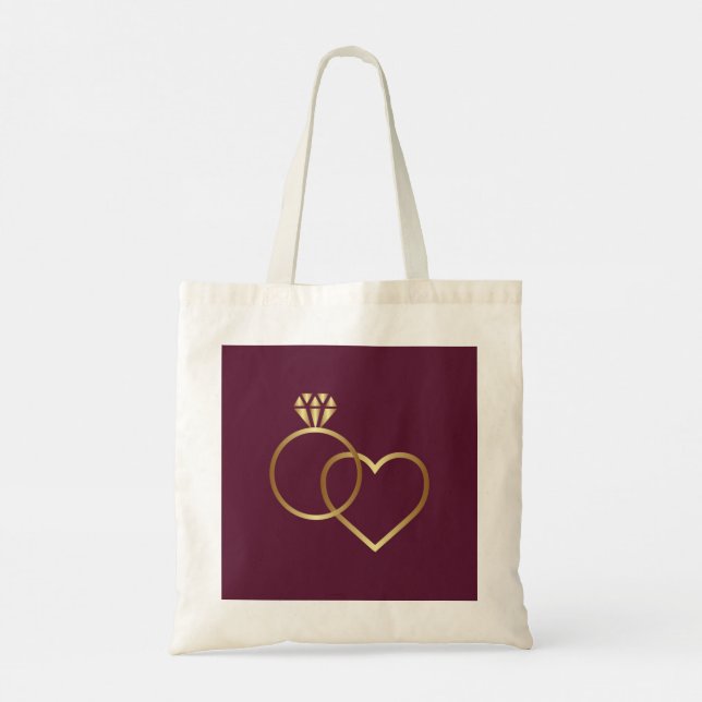 Tote Bag Le coeur d'une femme Fourre-tout (Dos)