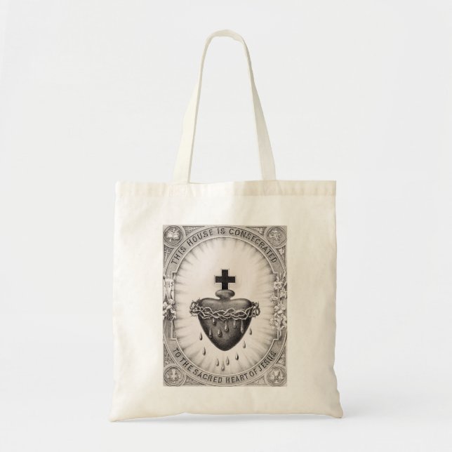 Tote Bag Le Coeur le plus sacré de Jésus-Christ (Devant)