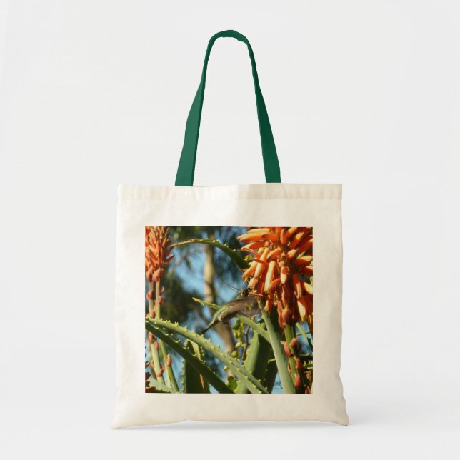 Tote Bag Le colibri de Chine noire en vol (Devant)