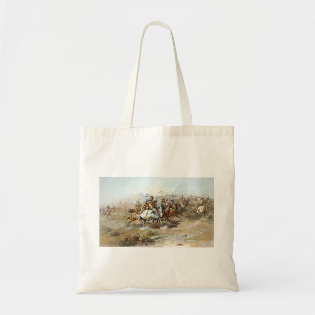 Tote Bag Le combat de Custer Charles Marion Russell  (Devant)