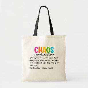 Tote Bag Le Coordonnateur Du Chaos Retourne À L'École