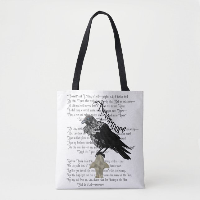 Tote Bag Le Corbeau d'Edgar Allan Poe (Devant)