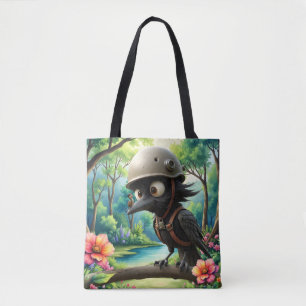 Tote Bag Le Corbeau Qui a Demandé des Conseils de Vol à un