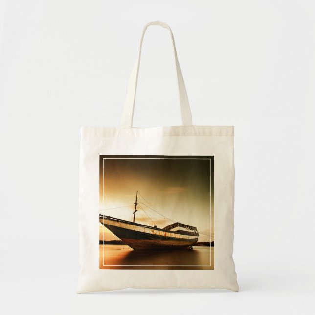 Tote Bag Le corps du vieux bateau | Bali, Indonésie (Devant)
