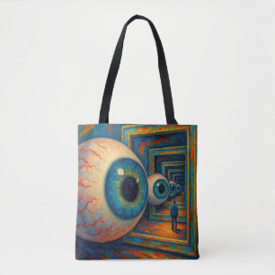 Tote Bag "Le couloir de la vue" - Un portrait surréaliste