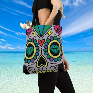 Tote Bag Le crâne de sucre, Jour des morts