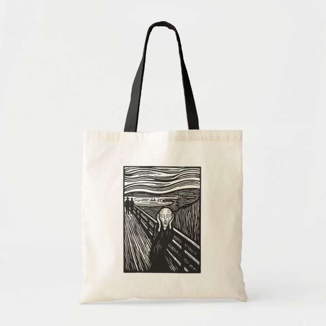 Tote Bag Le cri d'Edvard Munch (Devant)