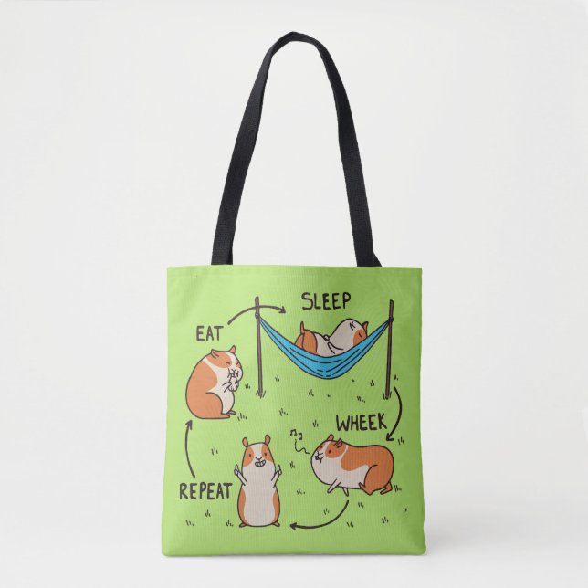 Tote Bag Le cycle de vie d'un cobaye (Devant)