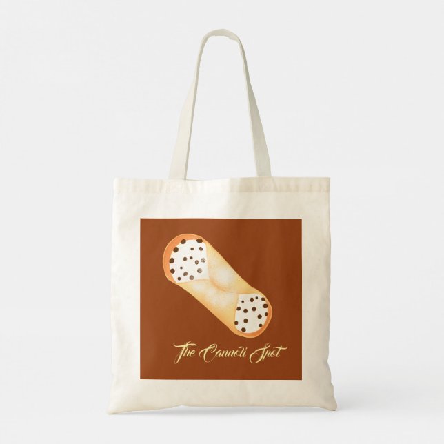 Tote Bag Le délicieux dessert Cannoli (Dos)
