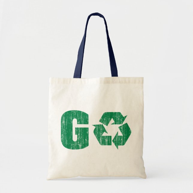 Tote Bag Le devenez écolo réutilisent (Devant)