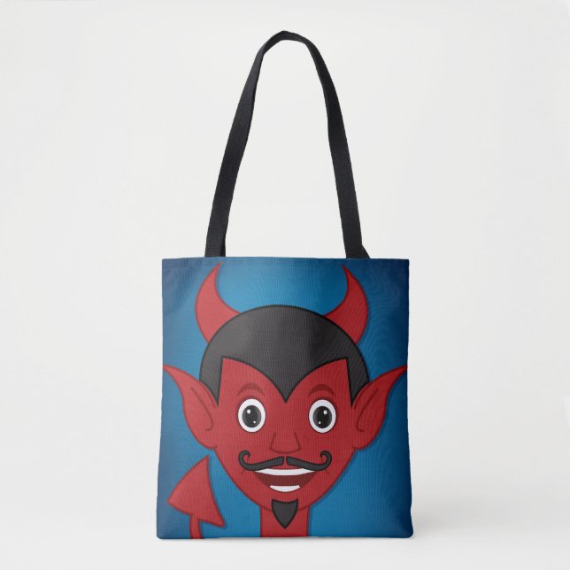 Tote Bag Le diable d'Halloween (Devant)
