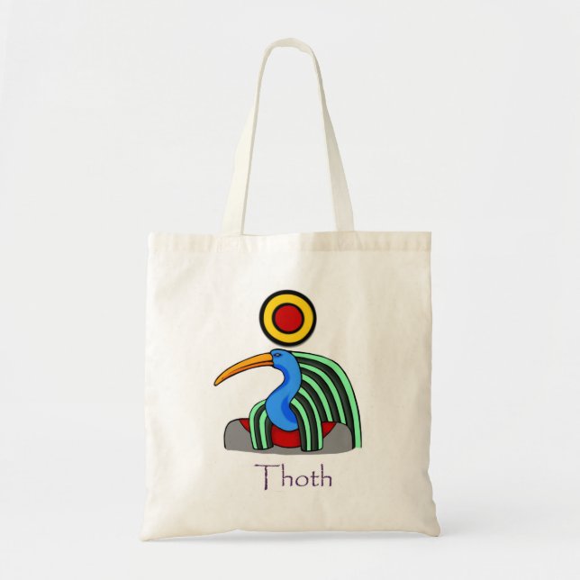 Tote Bag Le dieu égyptien Thoth Fourre-tout (nommé) (Devant)