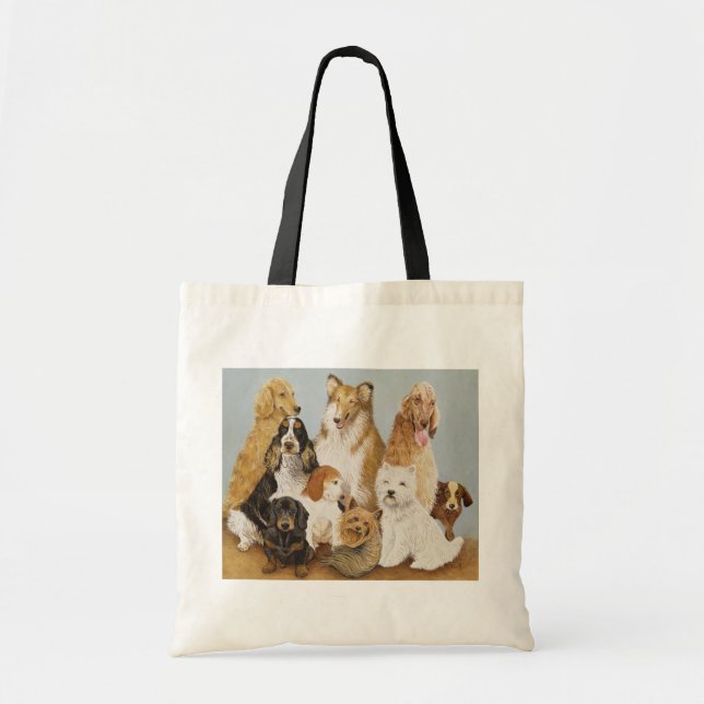 Tote Bag Le dîner des chiens (Devant)