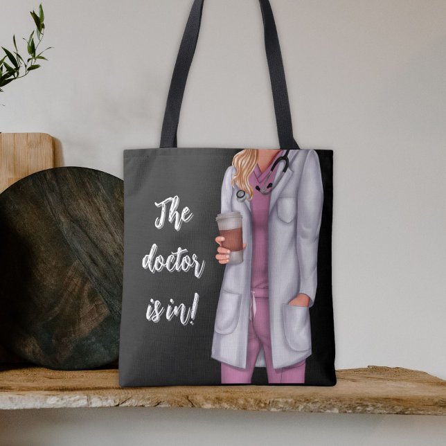 Tote Bag Le Docteur Est En Médecine Féminine Shoulder (Créateur téléchargé)