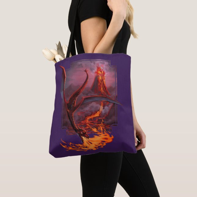 Tote Bag Le dragon de lave de Cody (De près)
