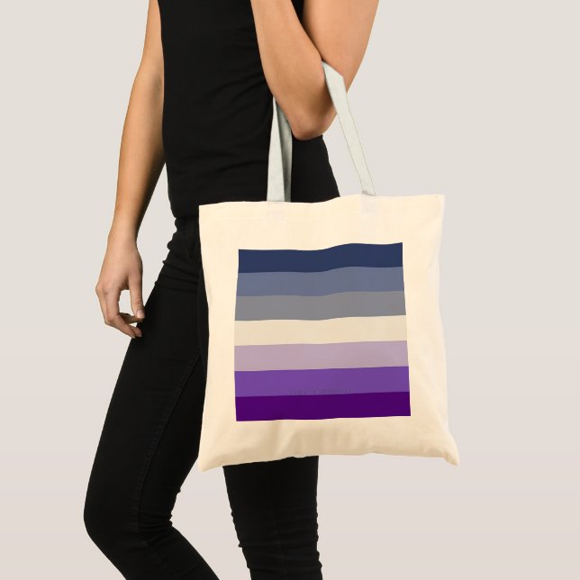 Tote Bag Le drapeau de la fierté lesbienne boucher de Slipp (Devant (produit))