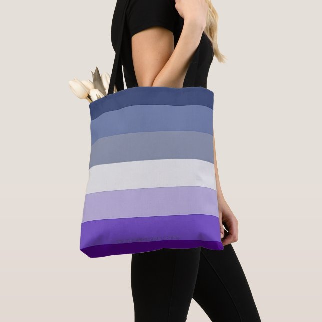 Tote Bag Le drapeau de la fierté lesbienne butch de Slipper (De près)