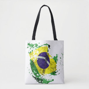 Tote Bag le drapeau du Brésil