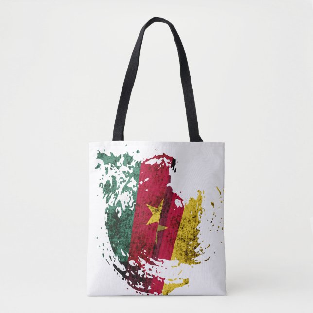 Tote Bag le drapeau du Cameroun (Devant)