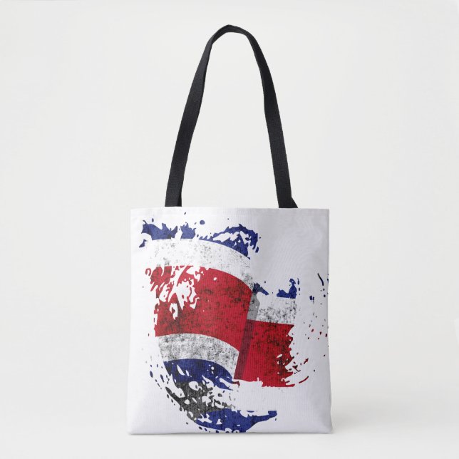 Tote Bag le drapeau du Costa Rica (Devant)