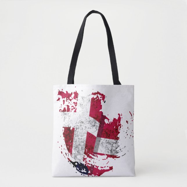 Tote Bag le drapeau du Danemark (Devant)