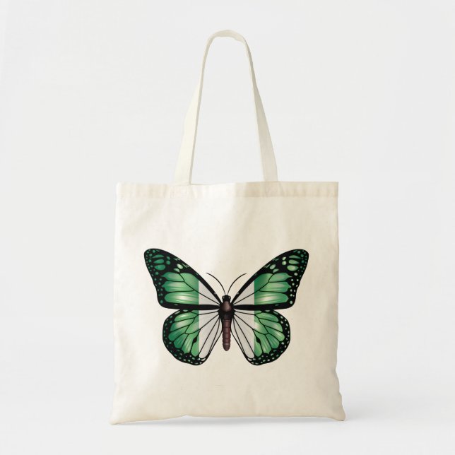 Tote Bag Le drapeau du papillon monarque du Nigeria (Devant)