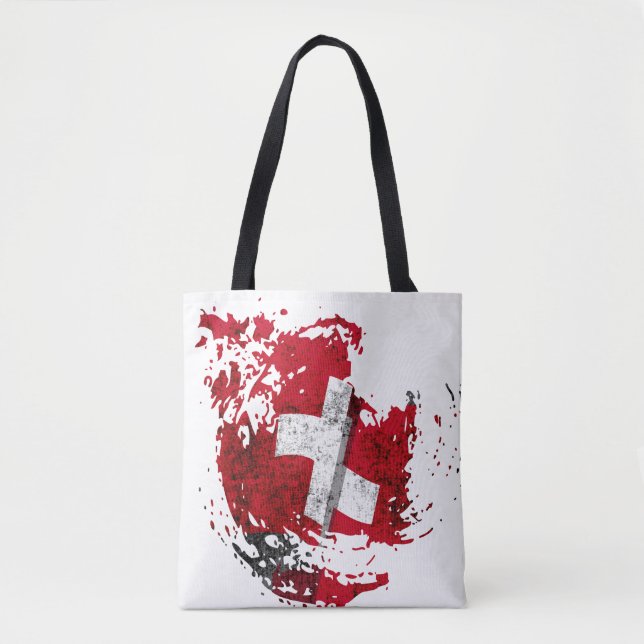 Tote Bag le drapeau suisse (Devant)