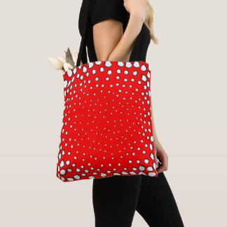 Tote Bag le faisan rouge inspiré par des motifs transparent