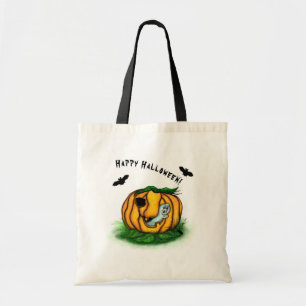 Tote Bag Le fantôme d'Halloween, chauve-souris, fantôme et