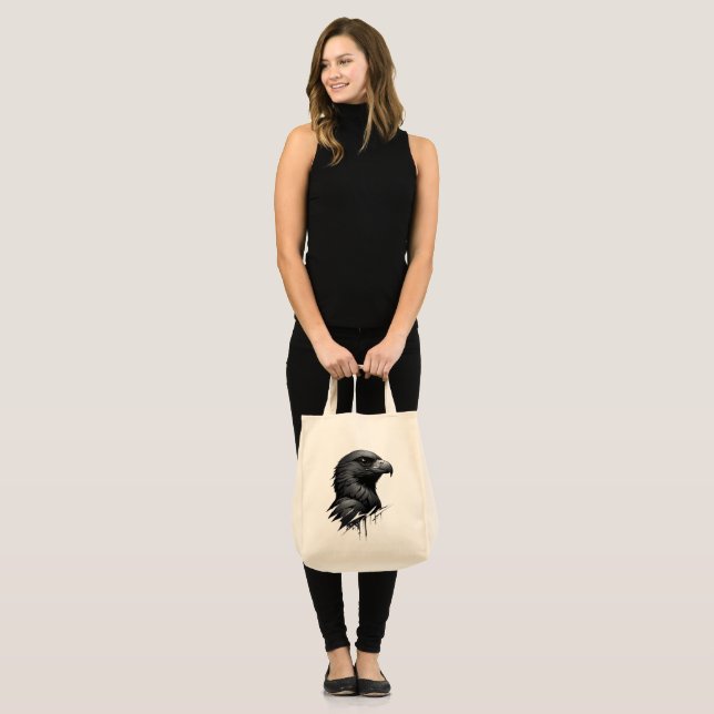 Tote Bag Le faucon noir (Devant (modèle))