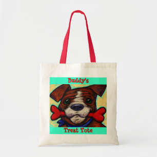 Tote Bag Le festin de chien du nom d'animal familier