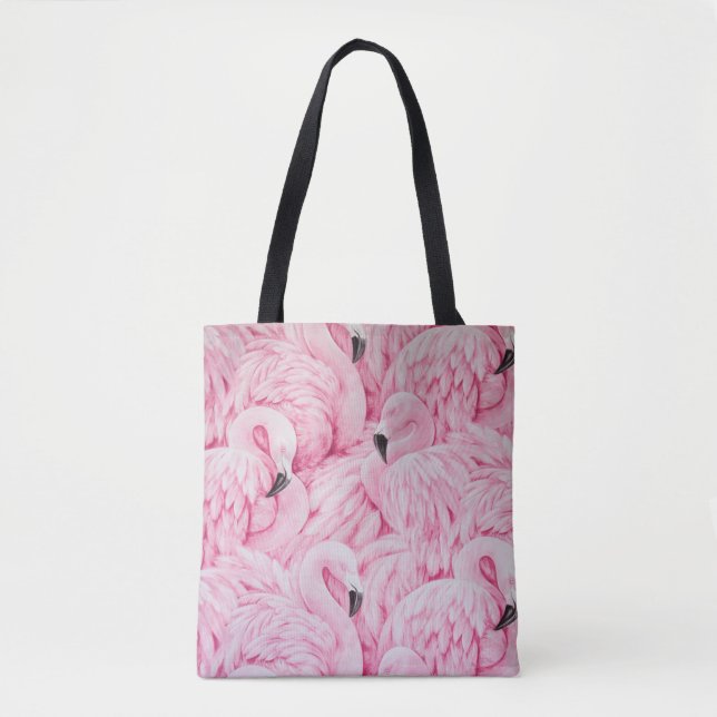 TOTE BAG LE FLAMANT ROSE EST PARTOUT (Devant)