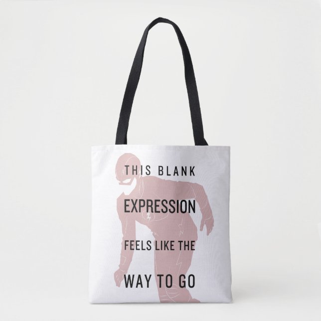 Tote Bag Le Flash | Silhouette du devis "Expression vide" (Devant)