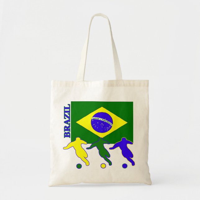 Tote Bag Le football Brésil (Devant)