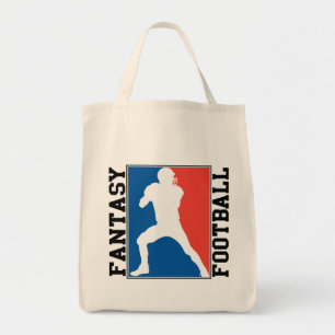 Tote Bag Le football d'imaginaire, logo blanc et bleu rouge