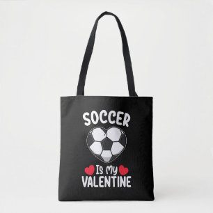 Tote Bag Le football est mes sports de la Saint-Valentin