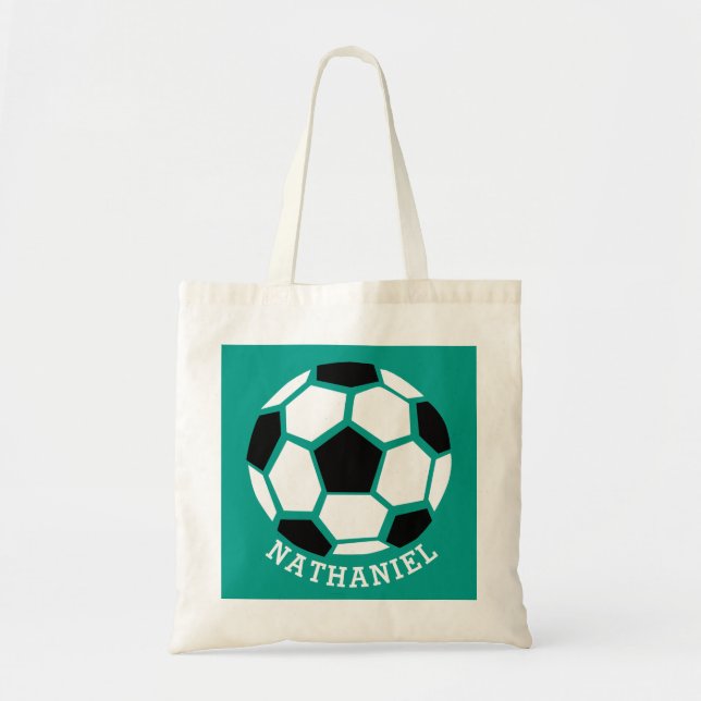 Tote Bag Le football personnalisé d'enfants folâtre le (Devant)