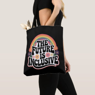 Tote Bag Le Futur est Drapeau Arc-en-ciel Inclusif LGBTQ Ga