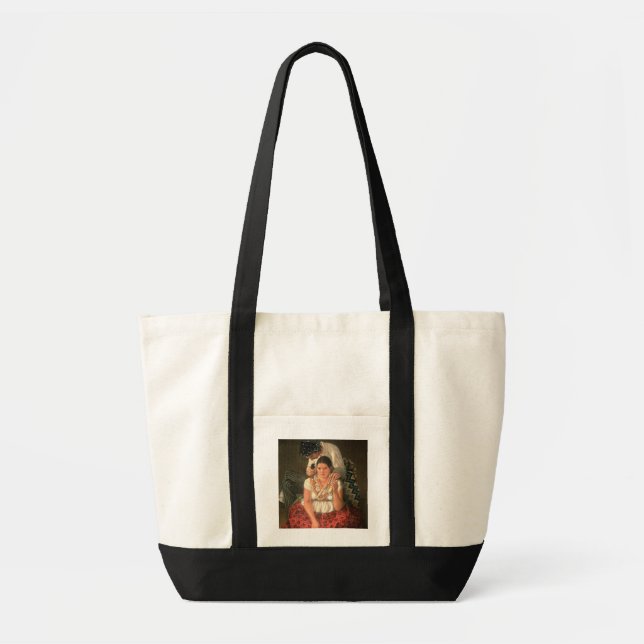 Tote Bag Le garçon et la fille gitans, (huile sur la toile) (Devant)