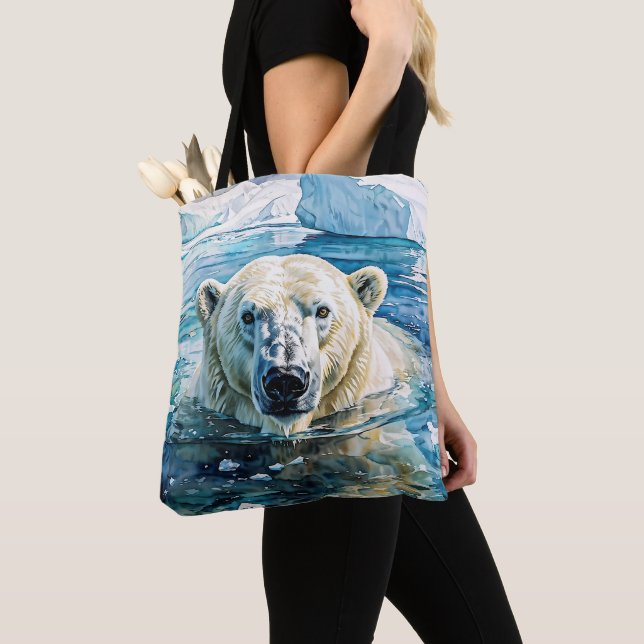 Tote Bag Le Gardien des glaces attentif (De près)
