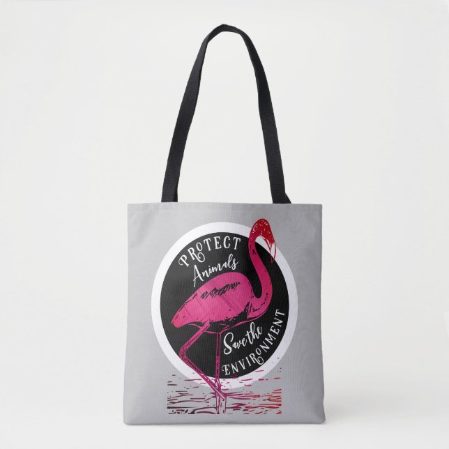 Tote Bag Le gardien du flamant (Devant)