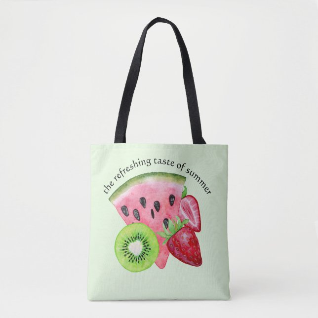 Tote Bag Le Goût Rafraîchissant De L'Été (Devant)