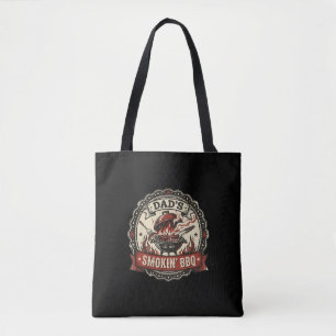 Tote Bag Le grill vintage BBQ fumant de papa