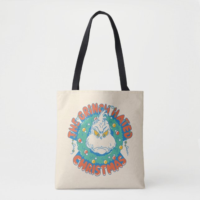 Tote Bag Le Grinch détestait Noël (Devant)